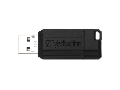 VERBATIM Flash Disk 64GB USB 2.0 Store 'n' Go PinStripe, černá