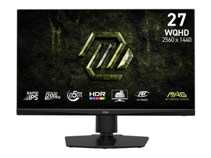MSI MAG/272QPF E20/27''/IPS/QHD/200Hz/0,5ms/Černá/3R