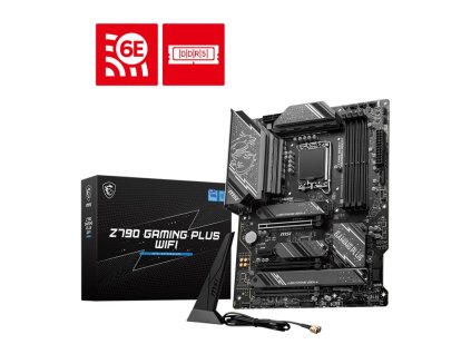 MSI MB Sc LGA1700 Z790 GAMING PLUS WIFI, Intel Z790, 4xDDR5, 1xDP, 1xHDMI, Wi-Fi