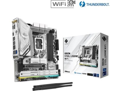 ASRock MB Sc LGA1851 B860M Steel Legend WiFi, Intel B860, 4xDDR5, 1xThunderbolt, 1xDP, 1xHDMI, WiFi, mATX