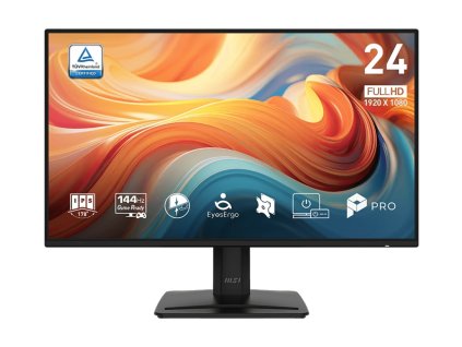 MSI Pro/MP242 E14A/23,8''/IPS/FHD/144Hz/1ms/Černá/2R