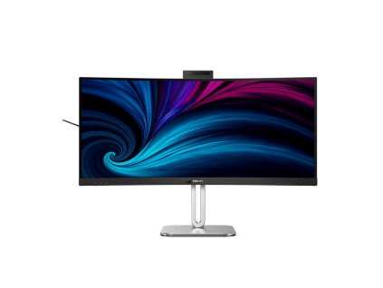 Philips LCD 34B2U6603CH 34" zakřivený VA/3440x1440@120Hz/4ms/500cd/2xHDMI/DP/6xUSB/USB-C dock/RJ45/Webcam/Repro/HAS/VESA
