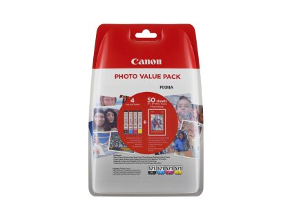 CANON CARTRIDGE CLI-571 C/M/Y/BK MULTI-PACK SEC pro MG575x, MG68x, MG775x, TS505x, TS605x, TS805x, TS905x