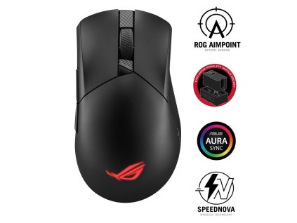 ASUS myš P711 Gladius III AimPoint, Bezdrátová, 2.4GHz, BT 5.1, černá