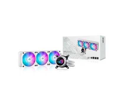 ASUS vodní chladič CPU AIO ROG STRIX LC III 360 ARGB WHITE, 3x120mm, LGA1851, AM5