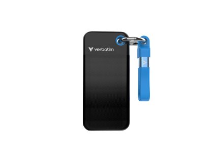 VERBATIM Externí SSD Pocket SSD 2TB, USB-C 3.1, černá/modrá