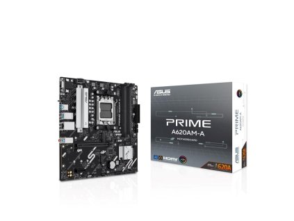 ASUS MB Sc AM5 PRIME A620AM-A-CSM, 4xDDR5, 1xDP, 1xHDMI, 1xVGA, mATX