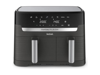 Tefal Dual Easy Fry & Grill 2v1 Horkovzdušná fritéza, Černá