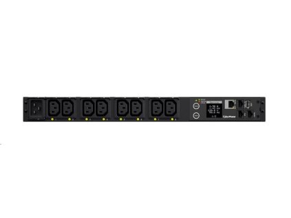 CyberPower Rack PDU, Switched, 1U, 16A, (8)C13, IEC-320 C20
