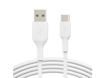 BELKIN kabel USB-C - USB-A, 1m, bílý