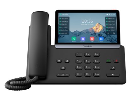 Yealink SIP-T77U SIP telefon, PoE, 16 SIP účtů, 7'' bar. LCD, GigE, 2x USB