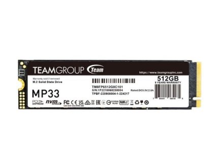 TEAMGROUP MP33 SSD NVMe M.2 512GB PCIe Gen3x4 2280 (čtení max. 1700MB/s, zápis max. 1400MB/s)