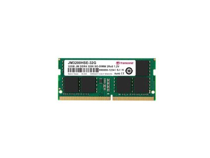 TRANSCEND SODIMM DDR4 32GB 3200MHz 2Rx8 2Gx8 CL22 1.2V
