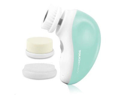 TOUCHBeauty 1387A Čisticí kartáč na pleť 3v1 zelený