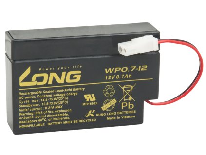 Baterie Avacom Long 12V 0,7Ah olověný akumulátor AMP (WP0.7-12)