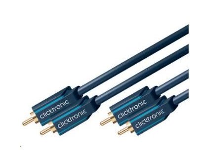 ClickTronic HQ OFC kabel 2x Cinch - 2x Cinch RCA, M/M, 10m
