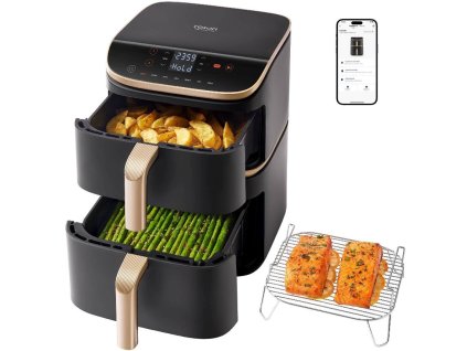 Cosori Turbo Tower Pro chytrá horkovzdušná fritéza 10,8l černá