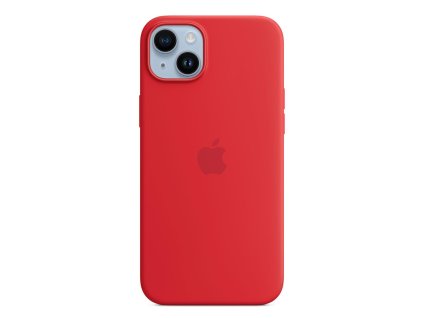 Apple iPhone 14 Plus Silicone Case with MagSafe-(PRODUCT)RED
