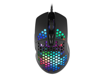 C-TECH herní myš Scarab, casual gaming, 7200 DPI, RGB podsvícení, USB