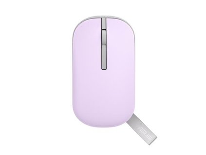 Asus MD100 bezdrátová myš - 2,4Ghz dongl/bluetooth/ 1600dpi/fialová