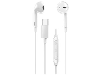 Genius HS-M365 bílý, Headset, drátový, do uší, mikrofon, ovládání hlasitosti, USB-C, bílý