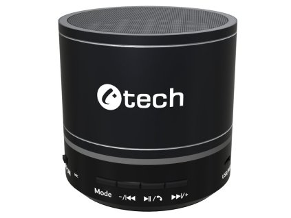 C-TECH reproduktor SPK-08B, bluetooth, baterie, USB-C, černý