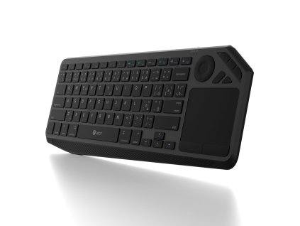C-TECH klávesnice WLTK-02, Dual mode, BT5.0 + 2,4GHzb, bezdrátová s touchpadem, černá