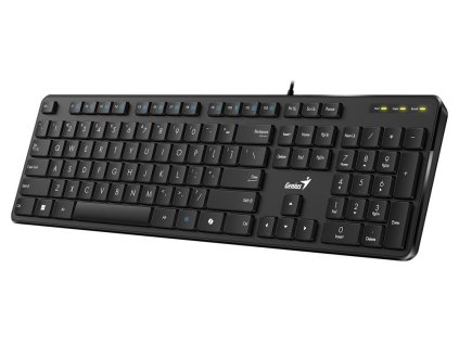 Genius Slimstar M200 , Klávesnice, drátová, USB, Copilot, CZ+SK layout, černá