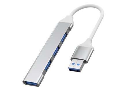 PremiumCord Hub USB3.2A na USB3.2 A + 3x USB2.0 A, SuperSpeed 5Gbps, hliníkové pouzdro