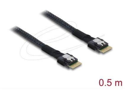 Delock Kabel PCIe 4.0 Slim SAS SFF-8654 4i na Slim SAS SFF-8654 4i, 0,5 m