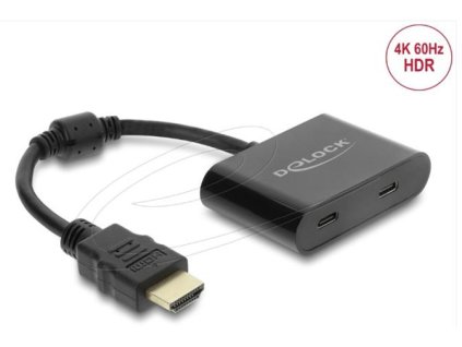 Delock Adaptér HDMI samec > USB Type-C™ samice (DP Alt Mode) 4K 60 Hz