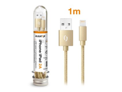 ALI datový kabel lightning,zlatý DAKT007