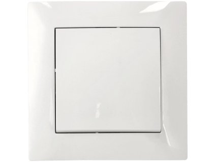 Jednopólový vypínač pod omítku, bílý