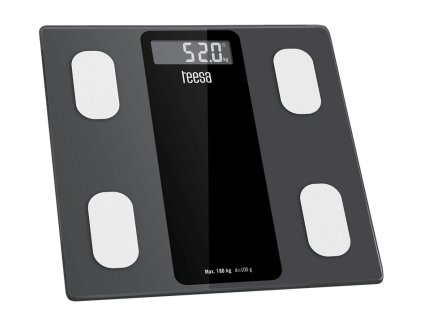 Osobní fitness diagnostická váha digitální TSA0813, Bluetooth, černá