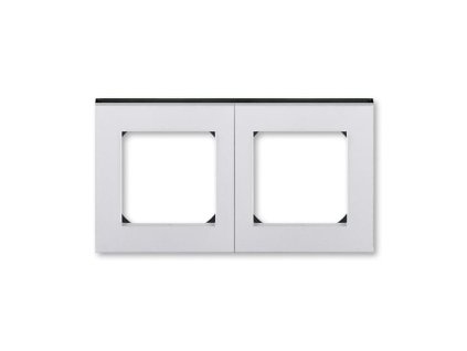 ABB LEVIT Rámeček 3901H-A05020 70 dvojnásobný, pro vodorovnou i svislou montáž, titanová/kouřová černá