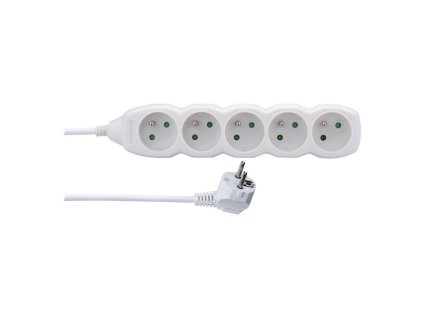 EMOS Přívod prodlužovací 1,5m 5zásuvka 250V/10A IP20 bílá
