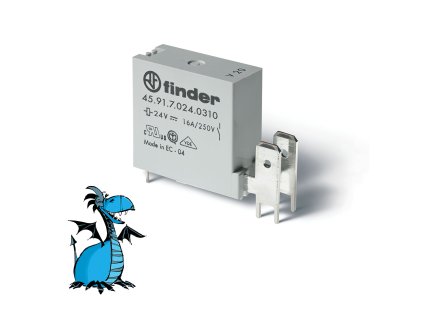 FINDER Relé 45.91.7.024.0310, 1Z/16A, 24V DC