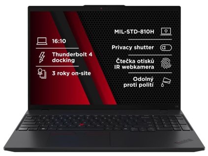 LENOVO NTB ThinkPad L16 AMD G2 - Ryzen5 PRO 215,16" WUXGA,16GB,512SSD,5MP+IRcam,W11P