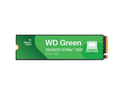 WDC GREEN SN3000 NVMe SSD WDS500G4G0E 500GB M.2 2280 PCIe Gen4x4 (5000/4100MB/s)