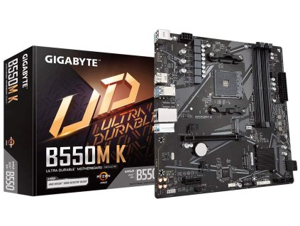 GIGABYTE MB Sc AM4 B550M K, AMD B550, 4xDDR4, 1xDP, 1xHDMI, mATX