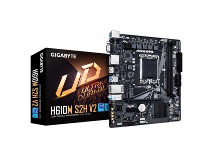 GIGABYTE MB Sc LGA1700 H610M S2H V2, Intel H610, 2xDDR5, 2xDP, 1xHDMI, 1xVGA, mATX