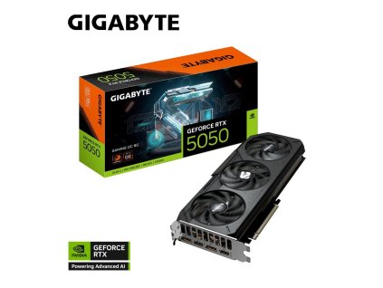 GIGABYTE VGA NVIDIA GeForce RTX 5050 GAMING OC 8G, 8G GDDR6, 2xDP, 2xHDMI