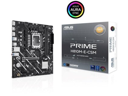 ASUS MB Sc LGA1851 PRIME H810M-E-CSM, Intel H810, 2xDDR5, 2xDP, 1xHDMI, mATX
