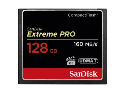 Paměťová karta Sandisk Extreme Pro CF 128 GB 160 MB/s VPG 65, UDMA 7