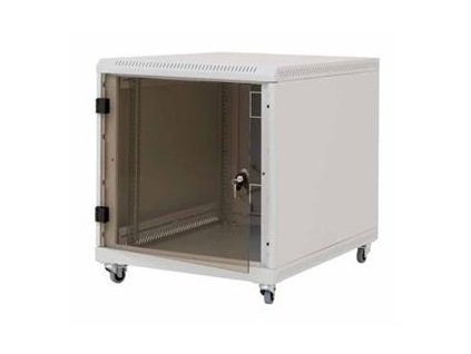 19'' kontejner.rozv.12U,hl.800mm,nosn.200kg šedý