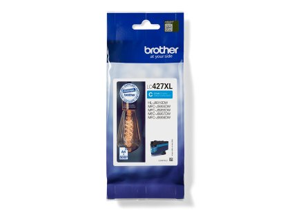 Brother LC-427XLC (inkoust cyan, 5000 str., ISO / IEC 24711)
