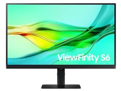 SAMSUNG MT LED LCD Monitor 27" ViewFinity S6 (S60D) IPS,2560x1440,350cd/m2,5ms,1000:1,DP,HDMI,3xUSB,RJ45,Pivot,VESA