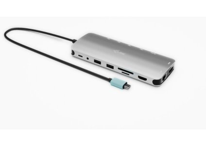 i-tec USB-C Metal Nano 3x Display Dock, 2x HDMI 1x USB-C video, PD 140W + i-tec Universal Charger 140 W