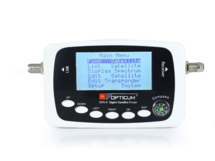 SatFinder indikátor satelitního signálu OPTICUM OPS-4 NEW, LCD