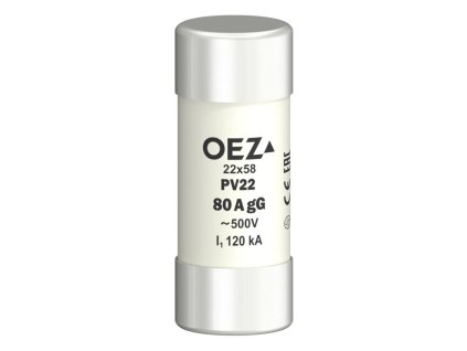 OEZ Pojistka válcová 80A PV22-GG